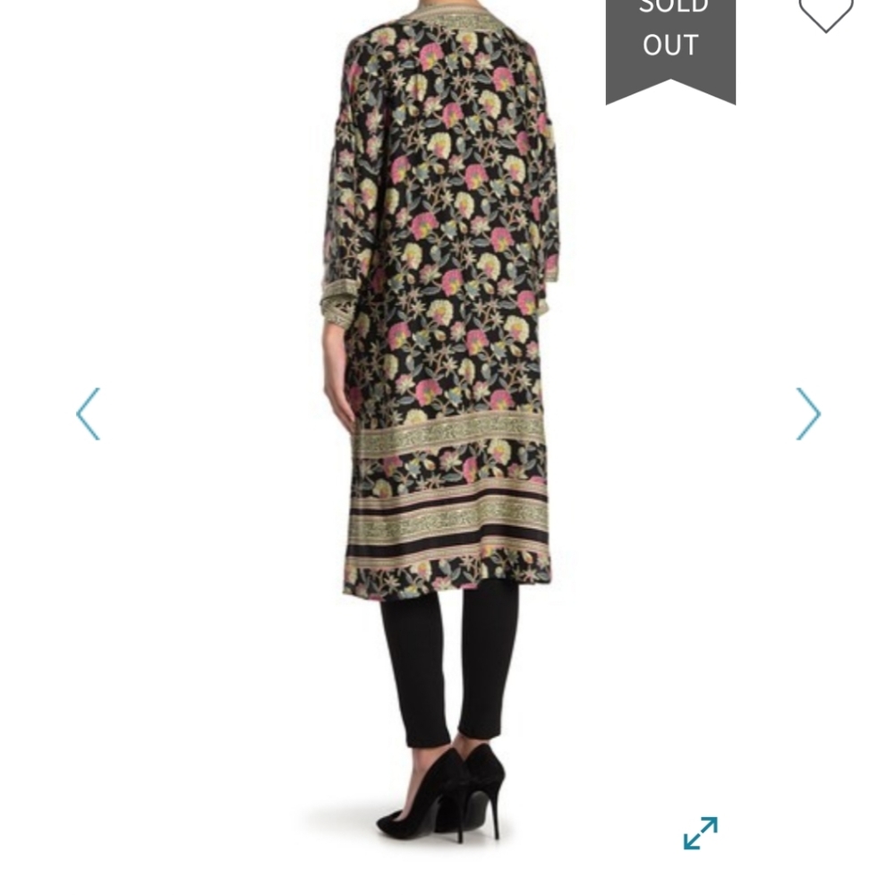 NWT DR2 Floral Print Kimono - Picture 2 of 3